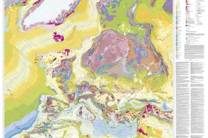 Harta geologică a Europei 1:5.000.000