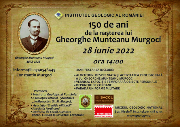 150 de ani de la nașterea lui Gheorghe Munteanu Murgoci