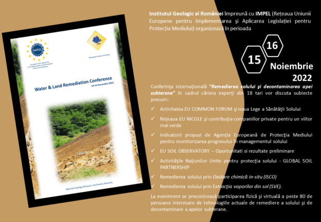 Conferinţa internaţională Remedierea solului şi decontaminarea apei subterane